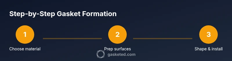 Process diagram for gasket formation