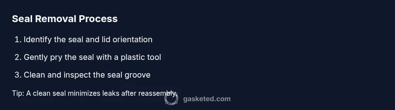 Process infographic showing steps to remove Hydro Flask lid seal