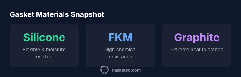 Gasket material comparison infographic